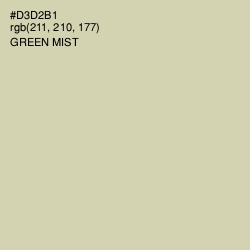 #D3D2B1 - Green Mist Color Image